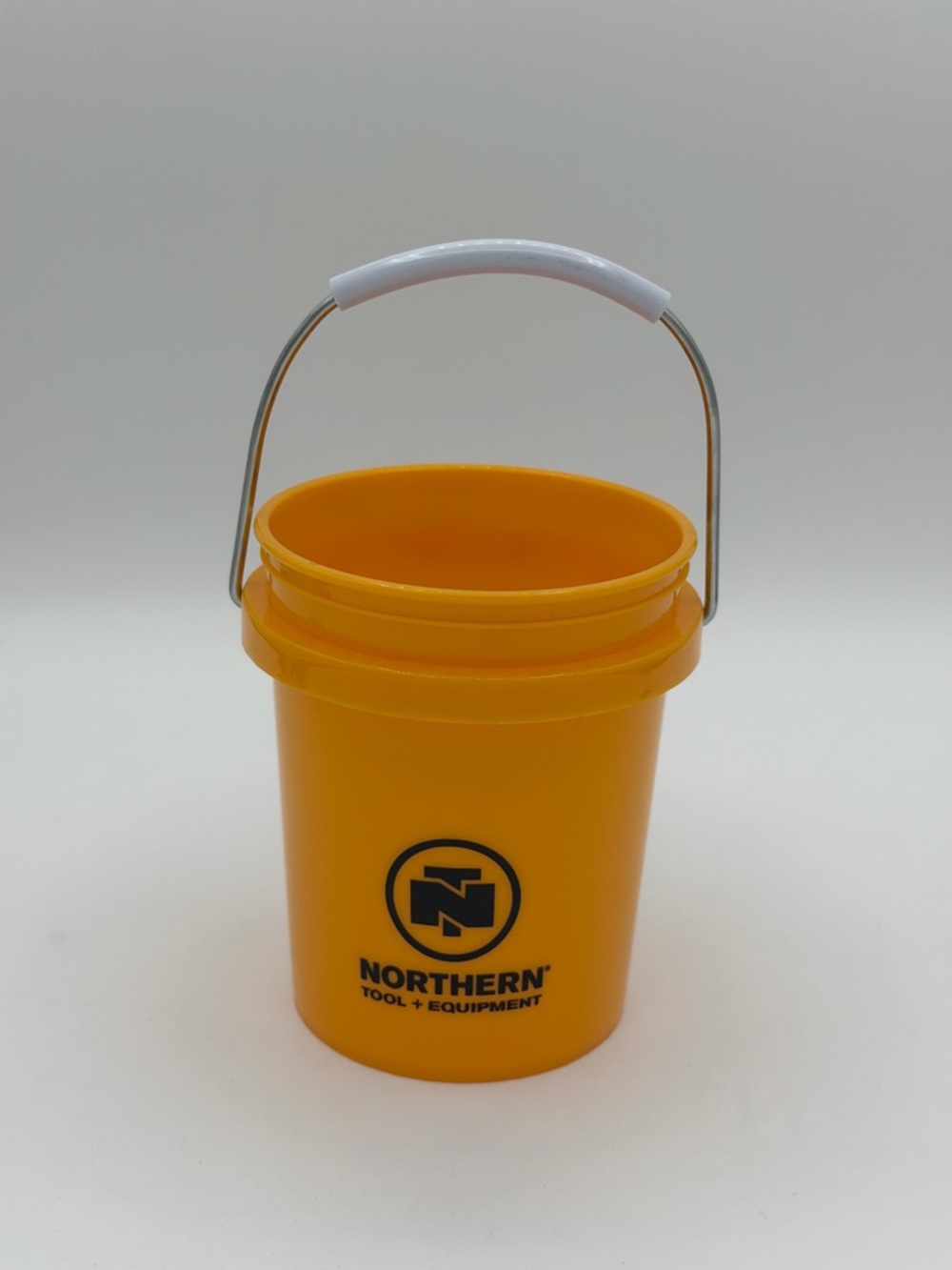 Yellow Utility Pail with Metal Handle